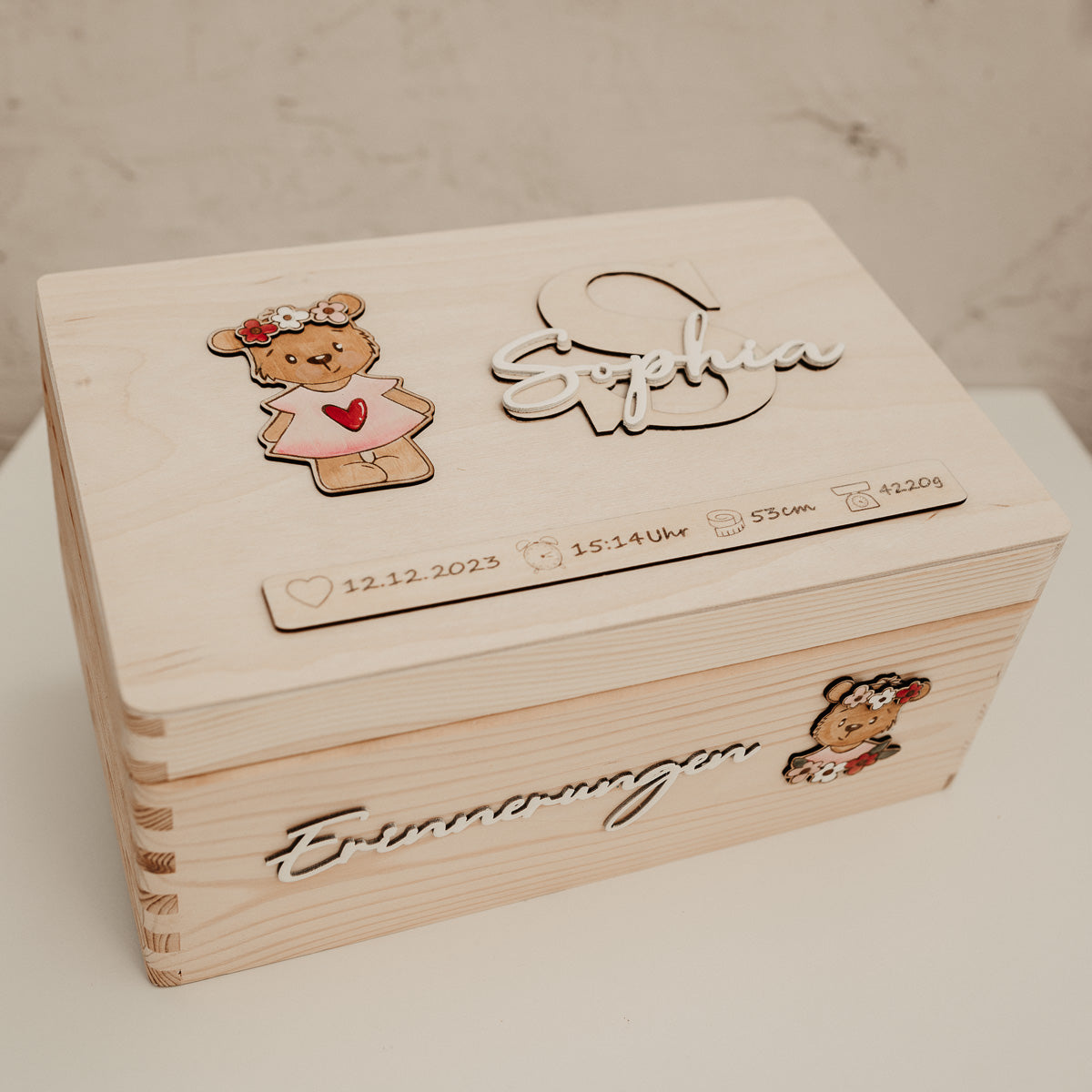 Erinnerungsbox M | Teddy-Mädchen